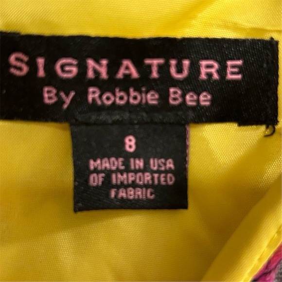 Signature by Robbie Bee Women's Floral Knee Length Dress Size 8 - Picture 5 of 8